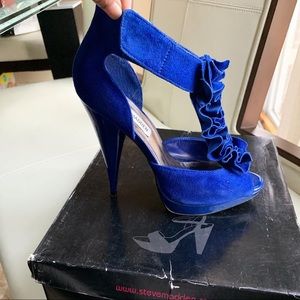 Blue suede shoes